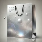 250 gram glossy shopping bag with glossy cellophane